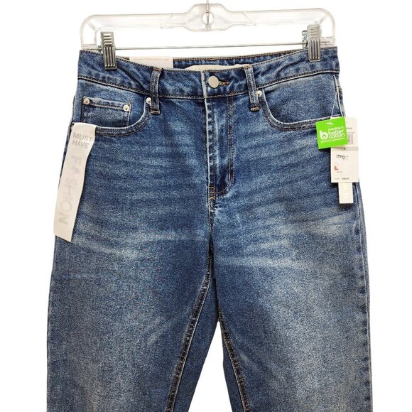 Tinseltown Womens Hi-Rise Straight Leg Denim Jeans 1/25 Medium Wash - Picture 4 of 10